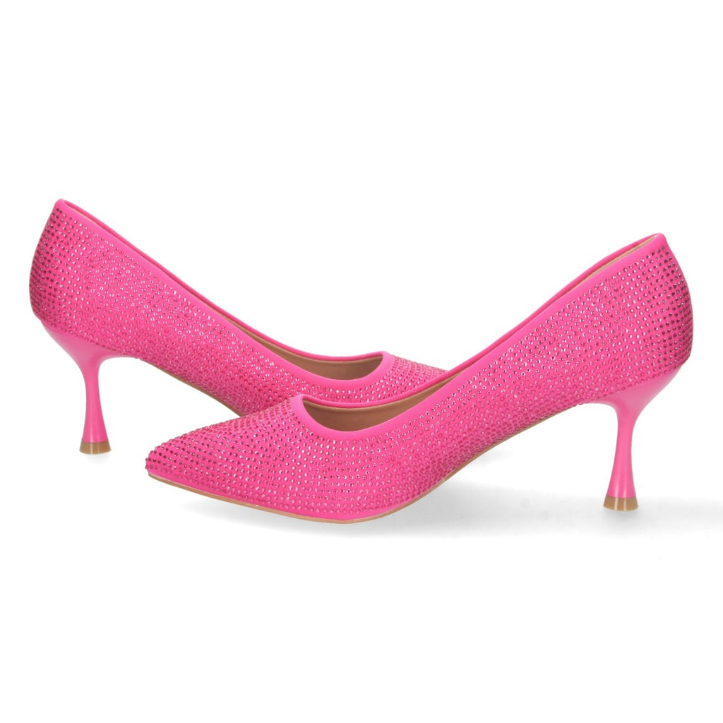 Zapatos de Tacón Fucsia Llamativos Atrevidos Mujer