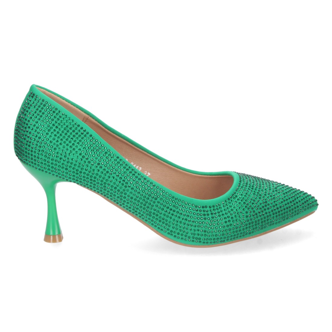 Zapatos de Tacón Verde Elegantes Mujer