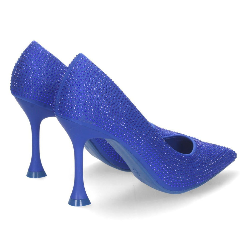 Zapatos de Tacón Azul Sofisticados Elegantes Mujer