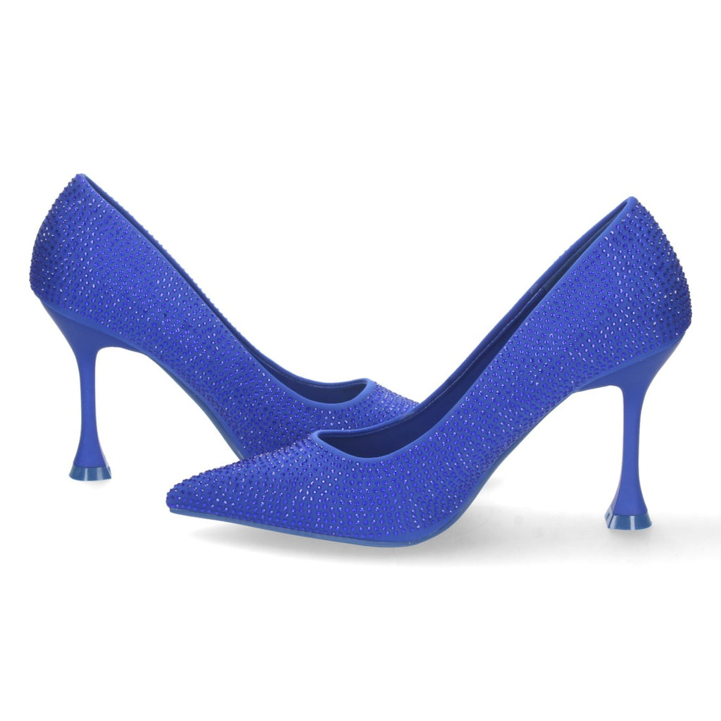 Zapatos de Tacón Azul Sofisticados Elegantes Mujer
