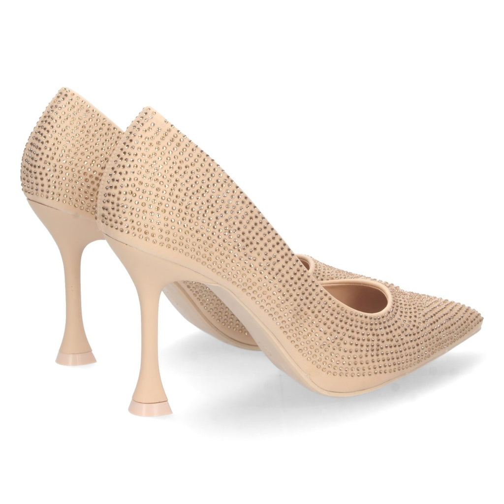 Zapatos de Tacón Dorados Glamour Fiesta Eventos Mujer