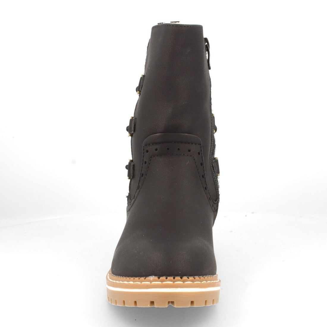 Elegante schwarze Stiefel Herbst-Winter