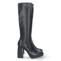 Elegante schwarze Stiefel mit Absatz