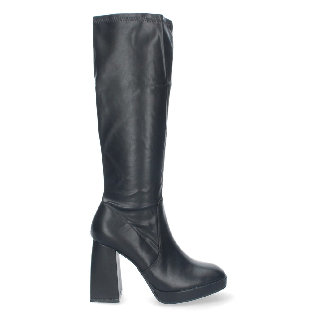 Elegante schwarze Stiefel mit Absatz