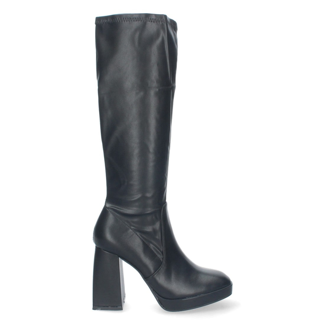 Elegante schwarze Stiefel mit Absatz