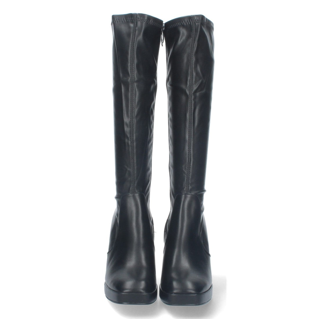 Elegante schwarze Stiefel mit Absatz