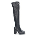 Elegante schwarze Stiefel mit Absatz