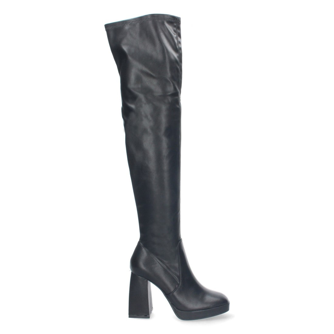 Elegante schwarze Stiefel mit Absatz