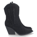 Elegante schwarze Stiefel mit Absatz