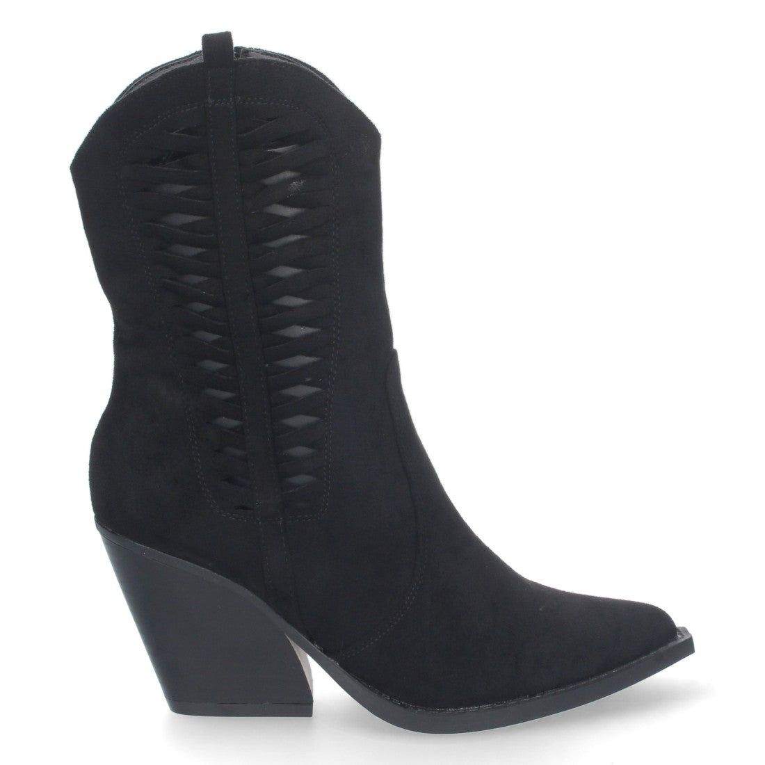 Elegante schwarze Stiefel mit Absatz