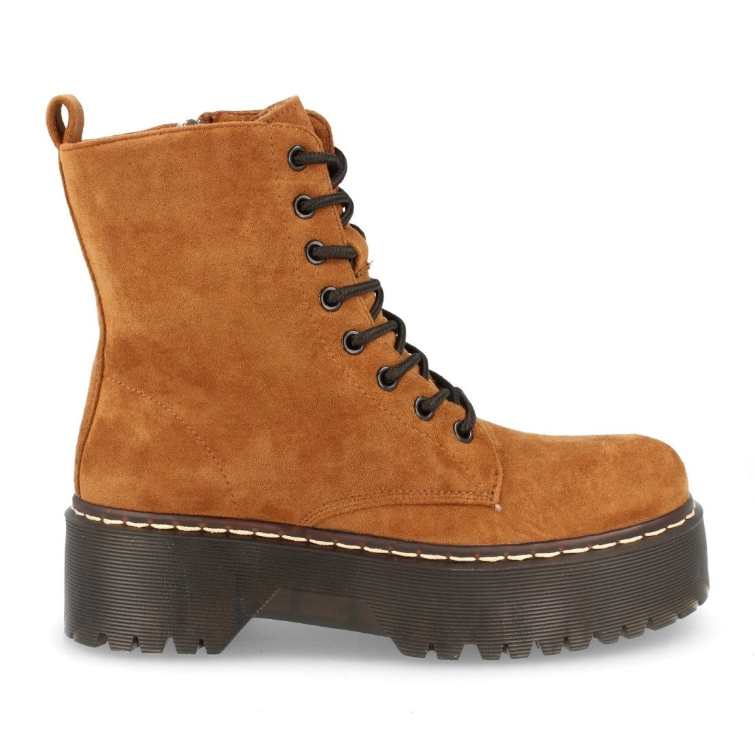 Militärstiefel Camel mit Plateau