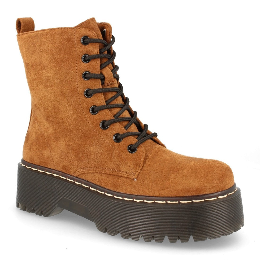 Militärstiefel Camel mit Plateau