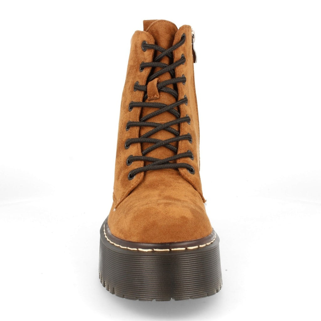 Militärstiefel Camel mit Plateau