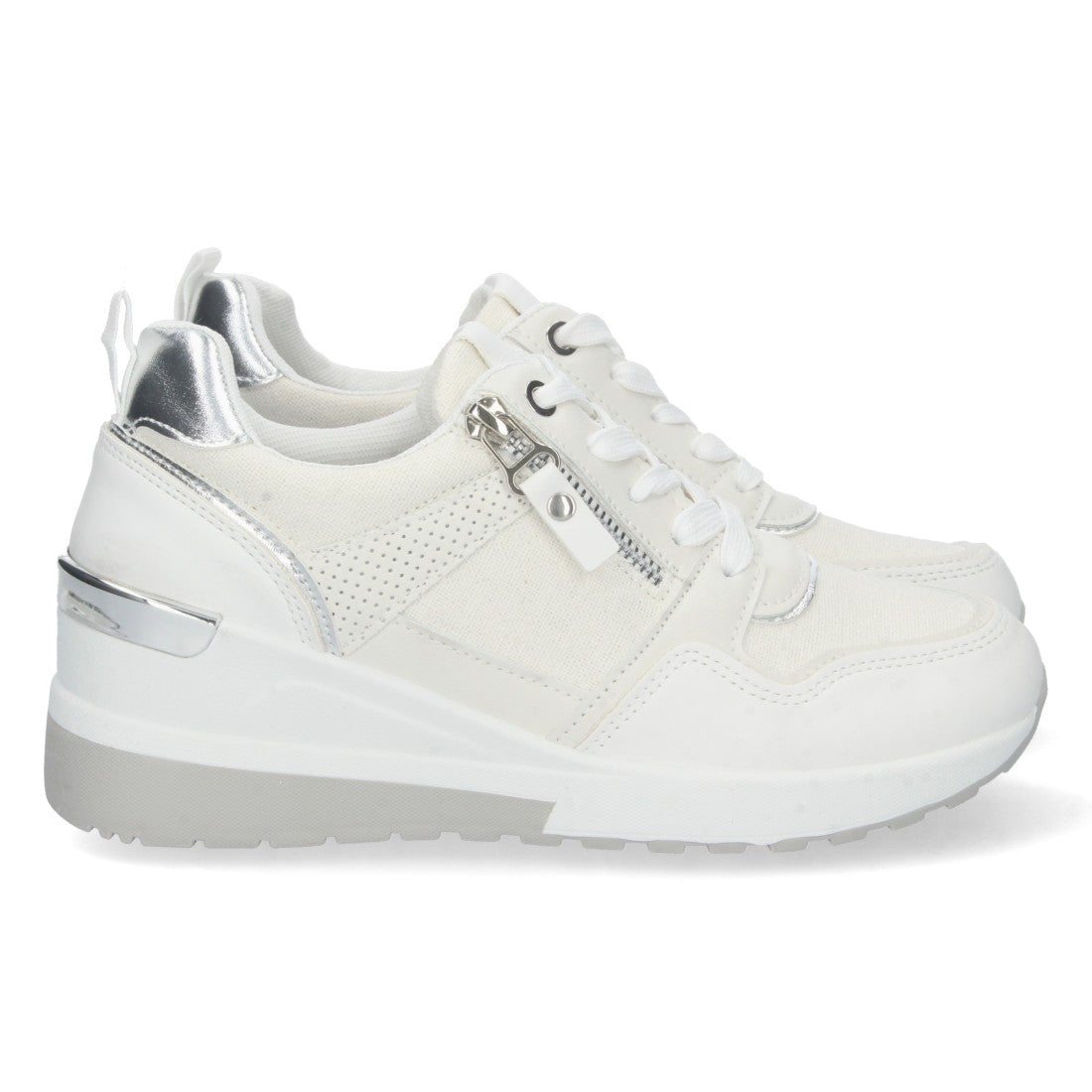 Zapatillas Blancas Plataforma - Estilo Moderno