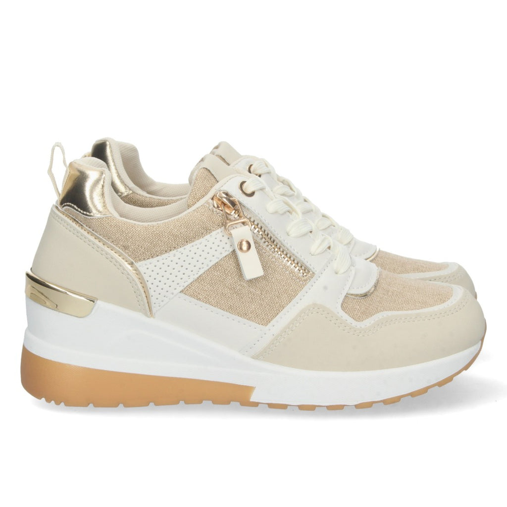 Zapatillas Beige Plataforma - Elegancia Natural