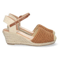 Sandalias Camel Mujer Elegantes Verano
