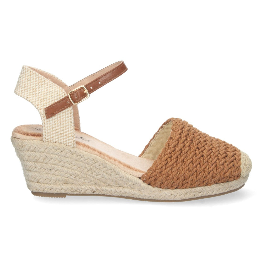 Sandalias Camel Mujer Elegantes Verano