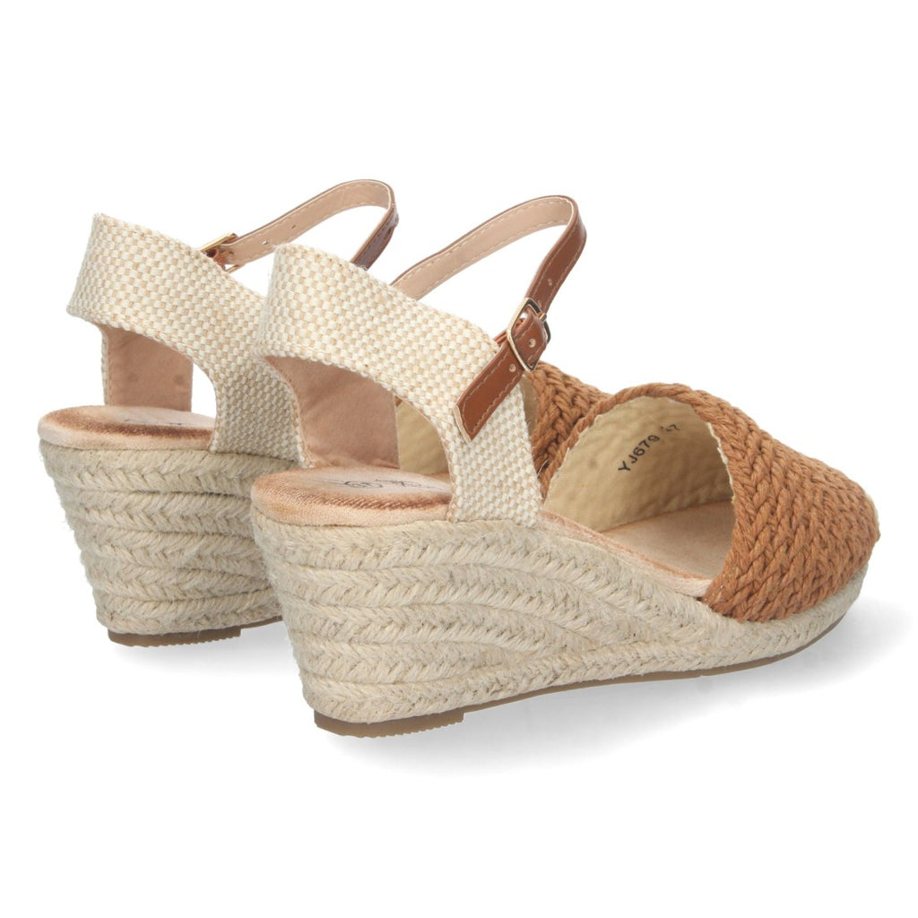 Sandalias Camel Mujer Elegantes Verano