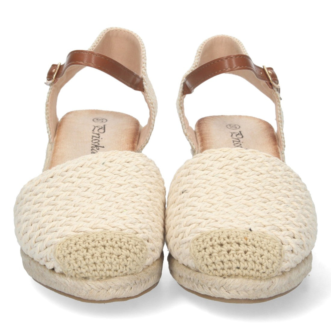 Sandalias Beige Mujer Elegantes Verano