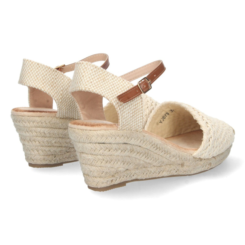 Sandalias Beige Mujer Elegantes Verano