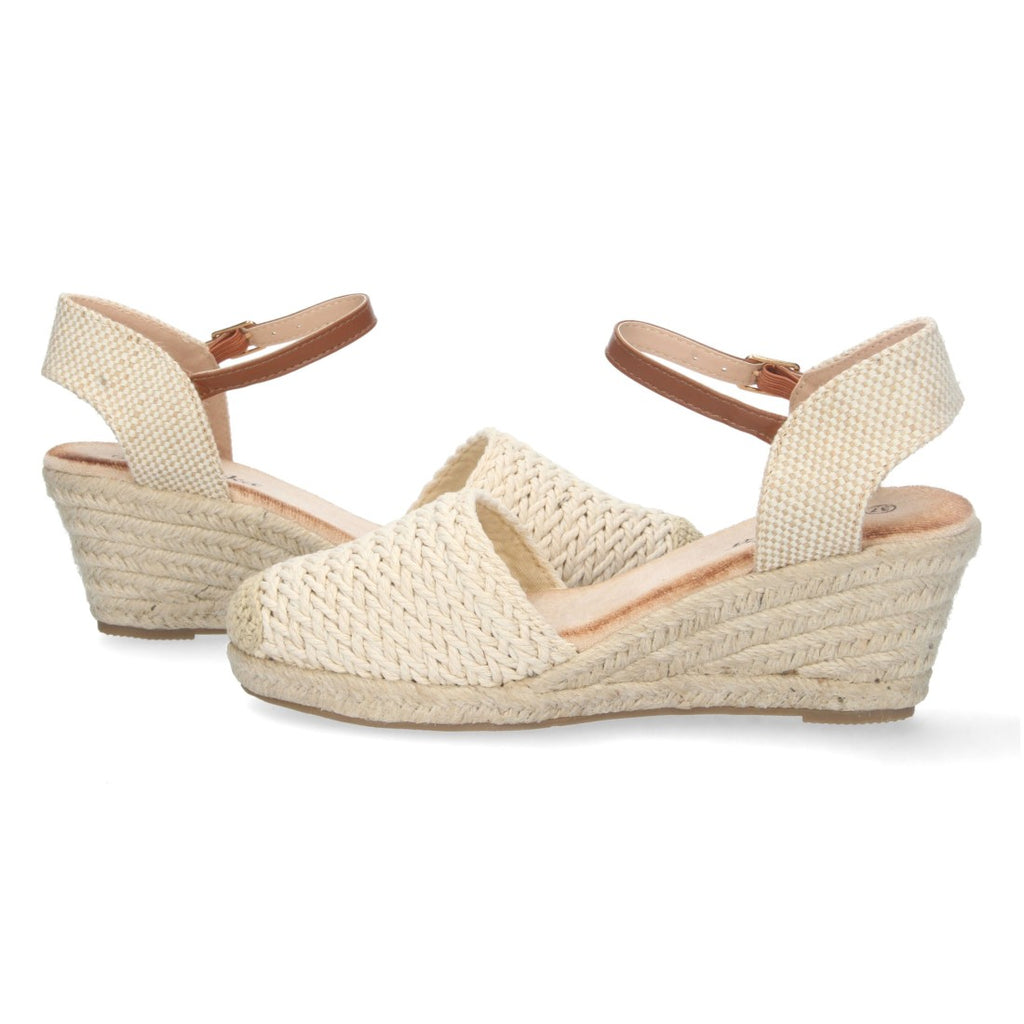 Sandalias Beige Mujer Elegantes Verano