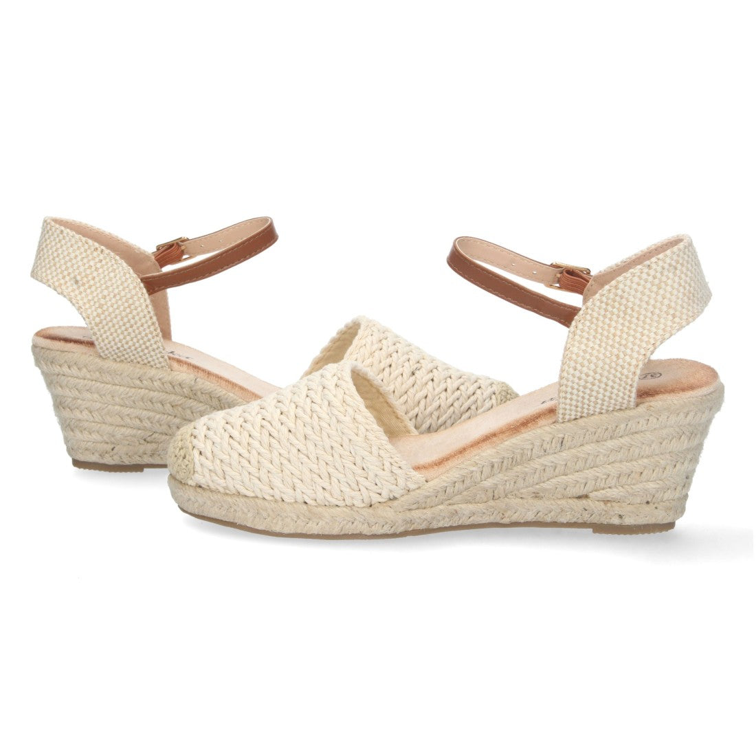 Sandalias Beige Mujer Elegantes Verano