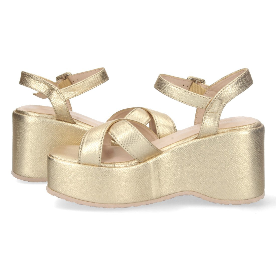 Sandalias Doradas Mujer Elegantes Fiesta