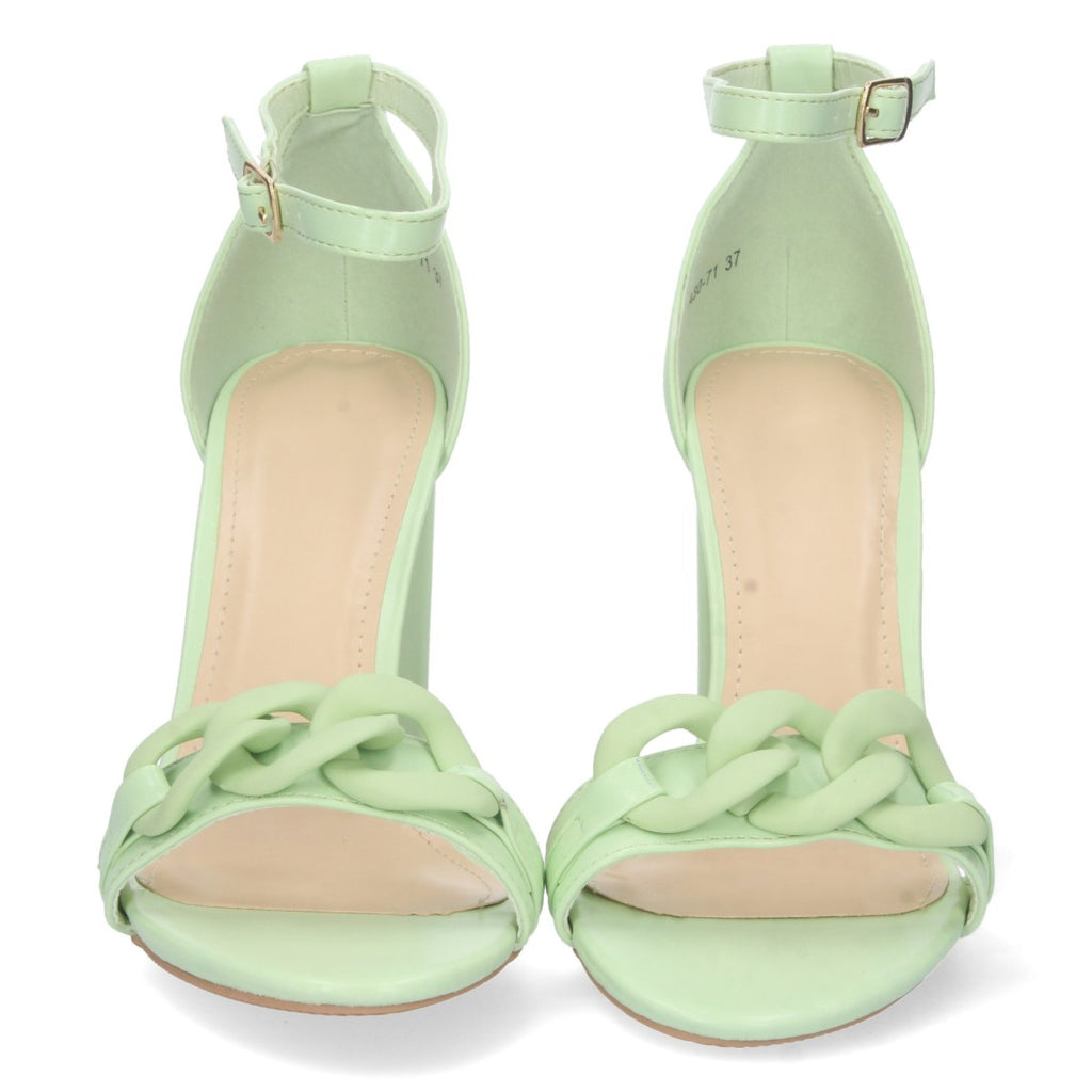 Grüne Sandalen Absatz Elegant Bequem Party Hochzeit