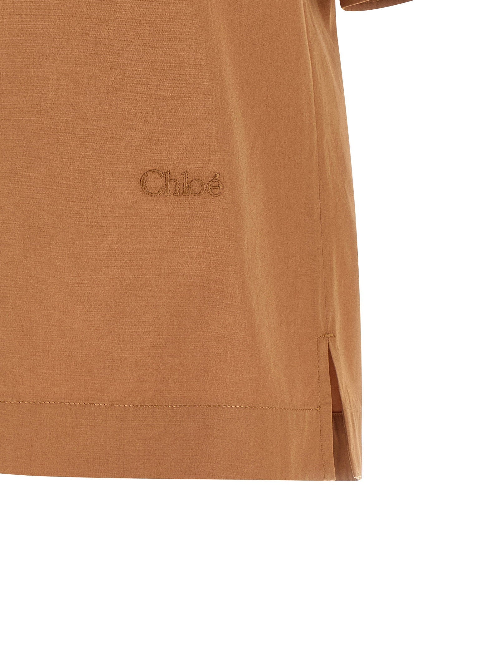 Chloé Logo Embroidery Shirt