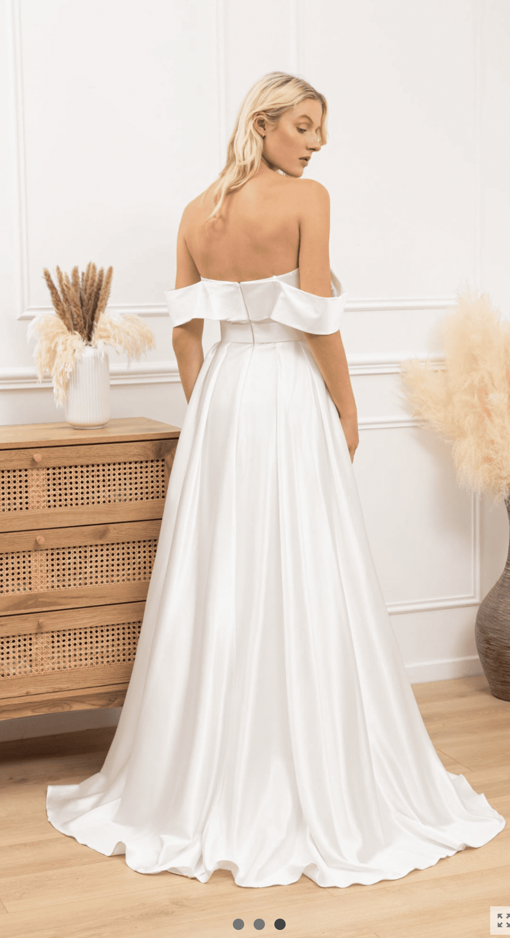 PRE-RESERVA - Vestido de Novia Elena - Princesa Escote Barco Hombros Caídos