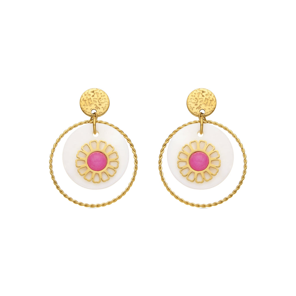 Pendientes acabado oro 18k - Virat