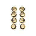 Pendientes con Ojo de Gato acabado oro 18k - Nawil