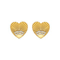 Pendientes con Circonita Brillante acabado oro 18k - Kripo