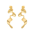 Pendientes acabado oro 18k - Triyie