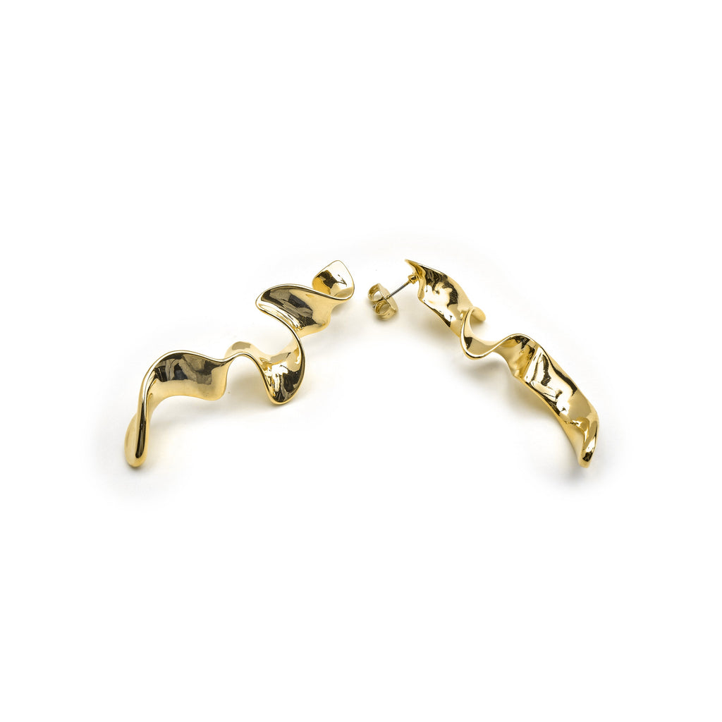 Pendientes acabado oro 18k - Triyie