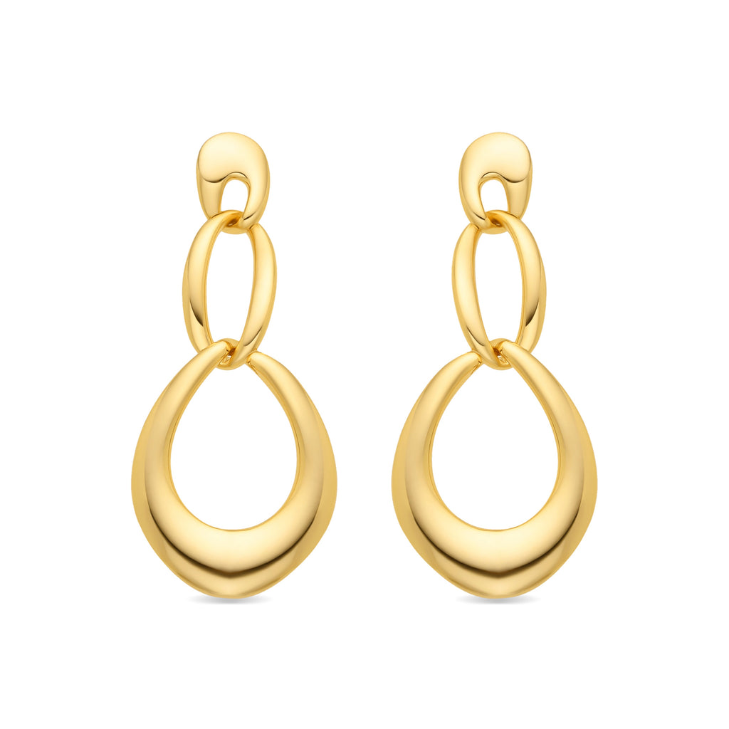 Pendientes acabado oro 18k - Saimil