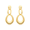 Pendientes acabado oro 18k - Saimil