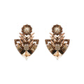 Pendientes con Cristal Multicolor acabado oro 18k - Gothka