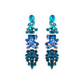 Pendientes con Cristal Multicolor acabado oro 18k - Karaf