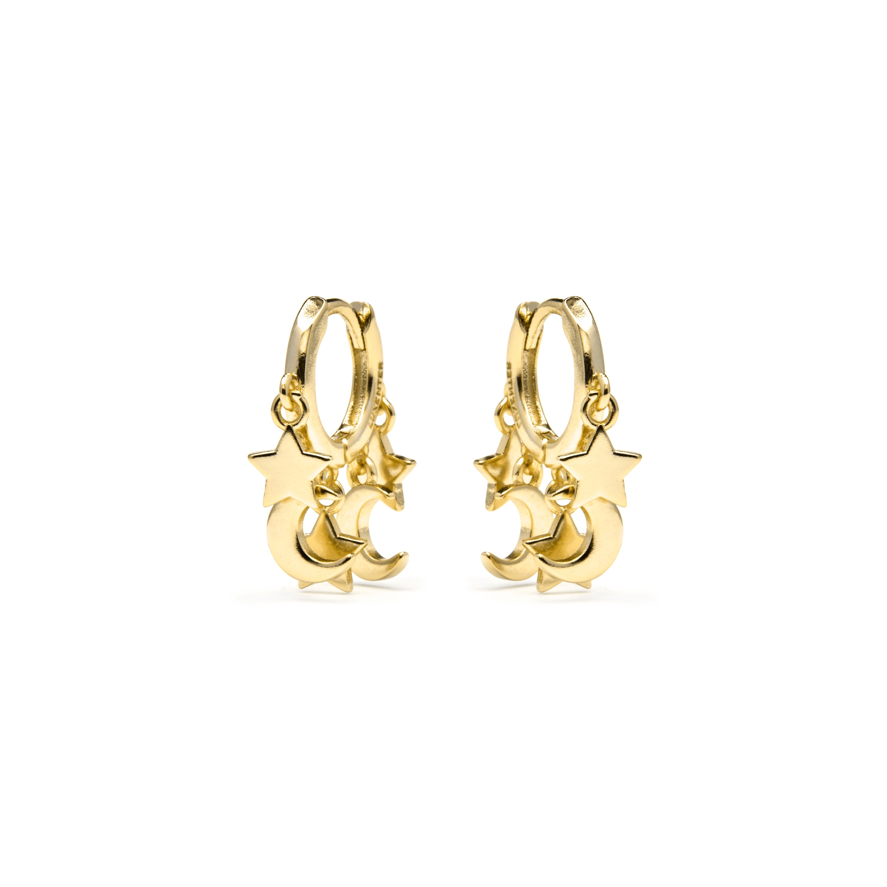 Pendientes acabado oro amarillo de 18k - Praz