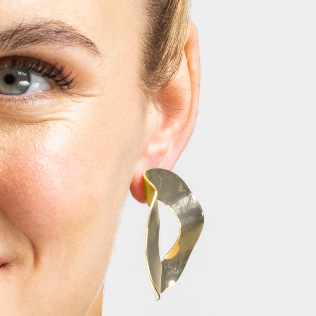 Pendientes acabado oro 18k - Shumi