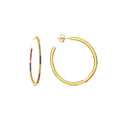 Pendientes con Circonita Brillante acabado oro 18k - Macare