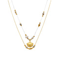 Collar con Circonita Brillante acabado oro 18k - Virat