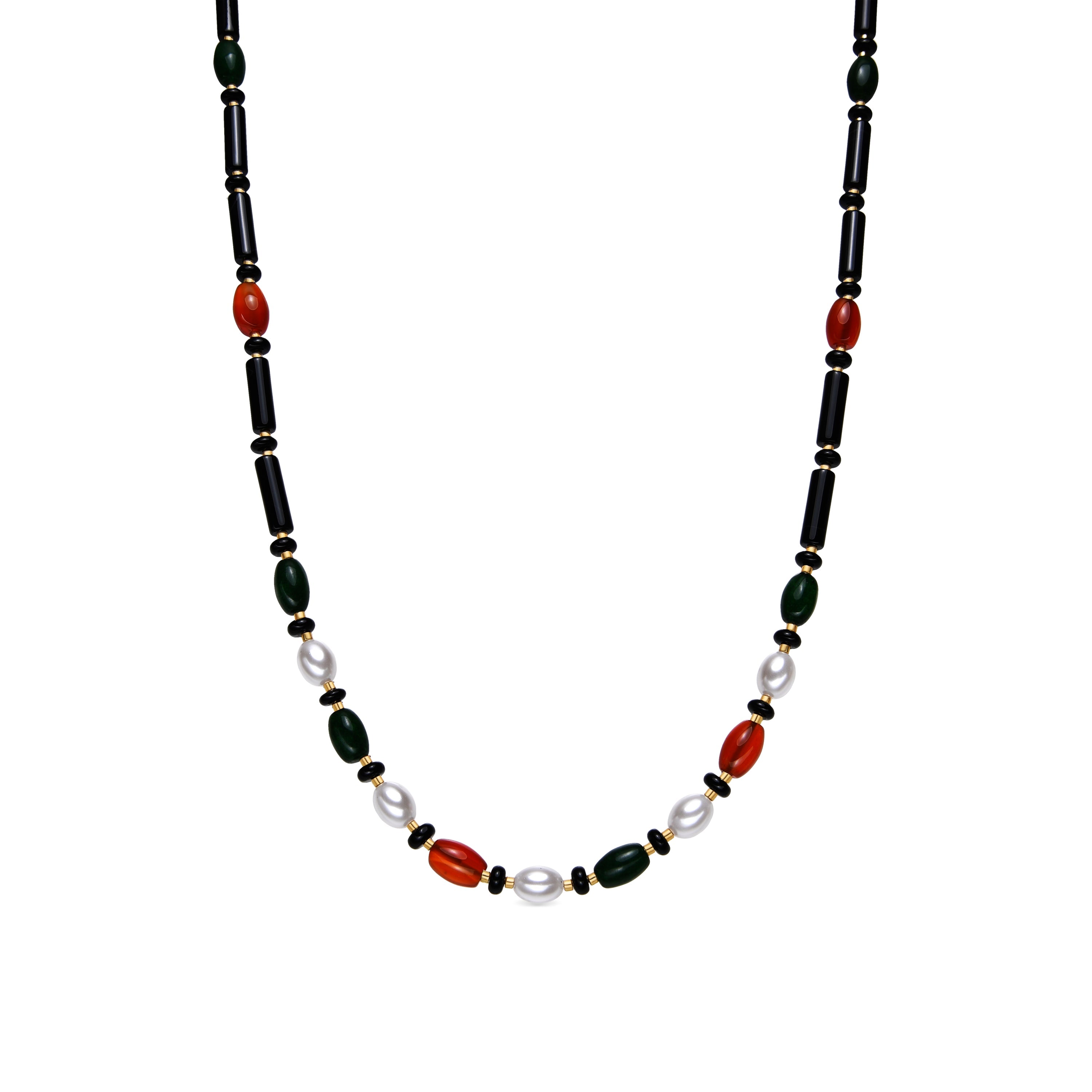 Collar con Onix acabado oro 18k - Coepil