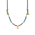 Collar con Cristal Multicolor acabado oro 18k - Ney