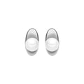 Pendientes con Perla Blanca acabado plata - Lyhu