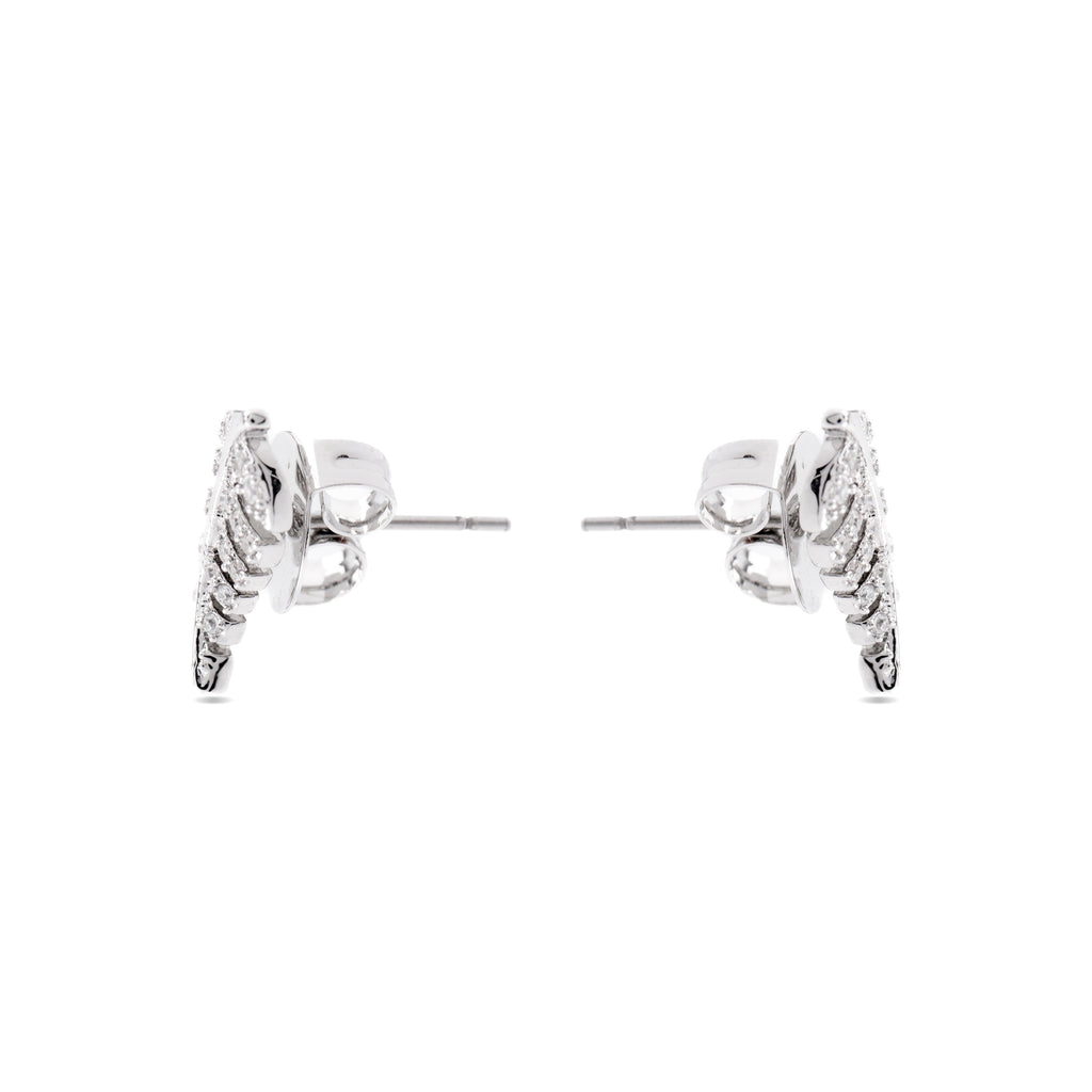 Pendientes con Circonita Brillante acabado plata - Tatsy