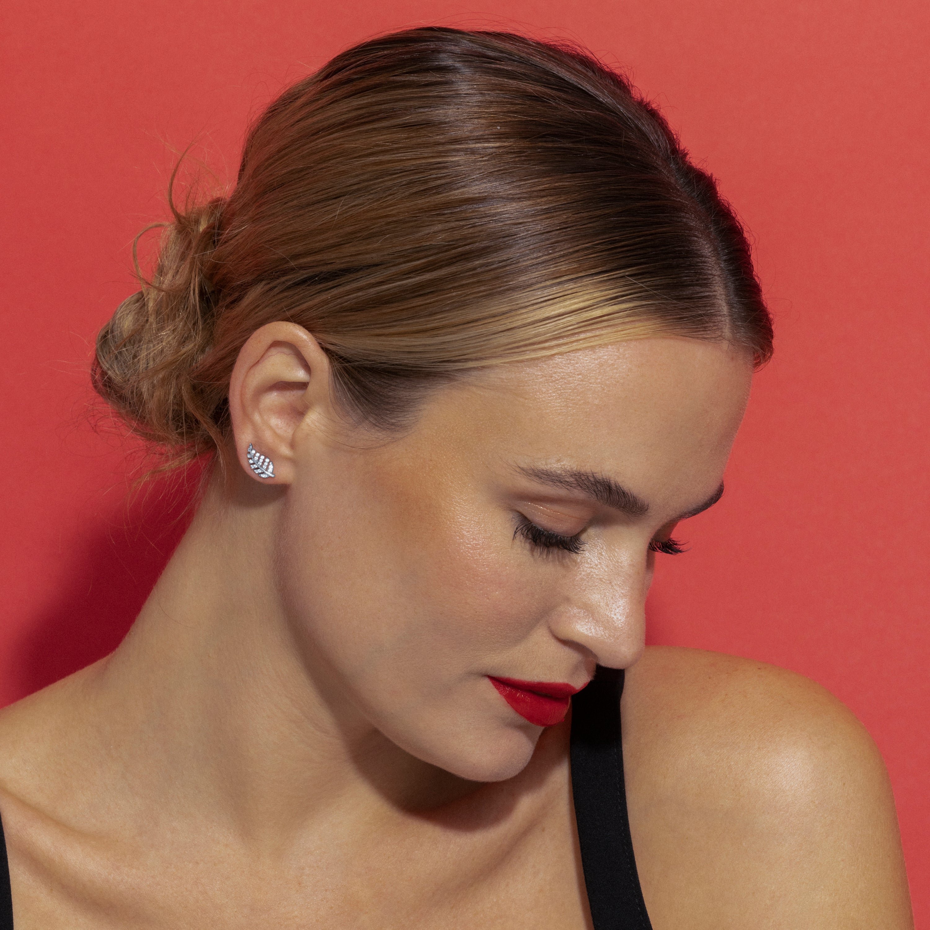 Pendientes con Circonita Brillante acabado plata - Tatsy