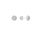 Pendientes acabado plata y Circonita Brillante - Ramir