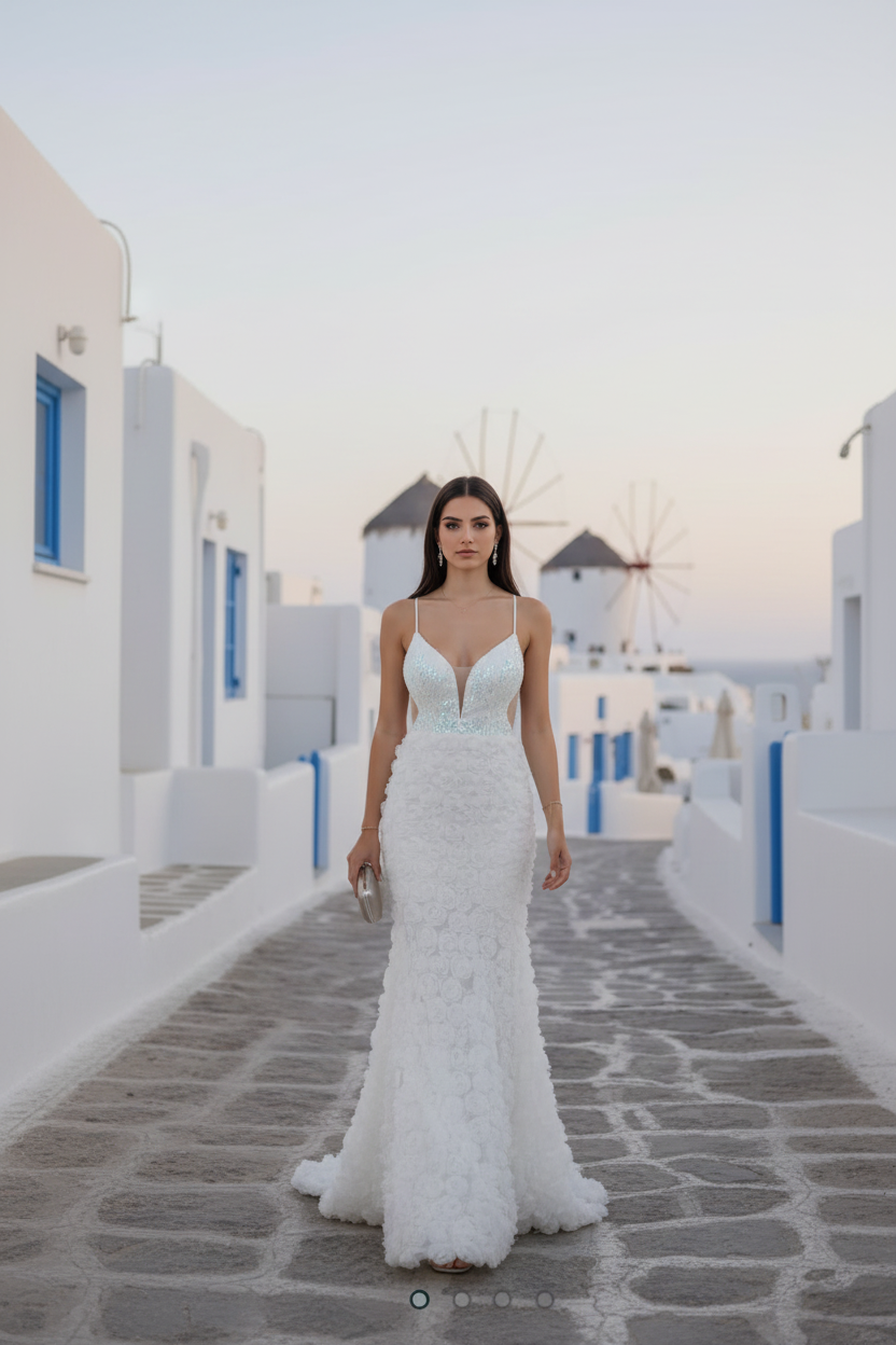 Vestido de Novia Camila - Sirena Abertura Tirantes Finos